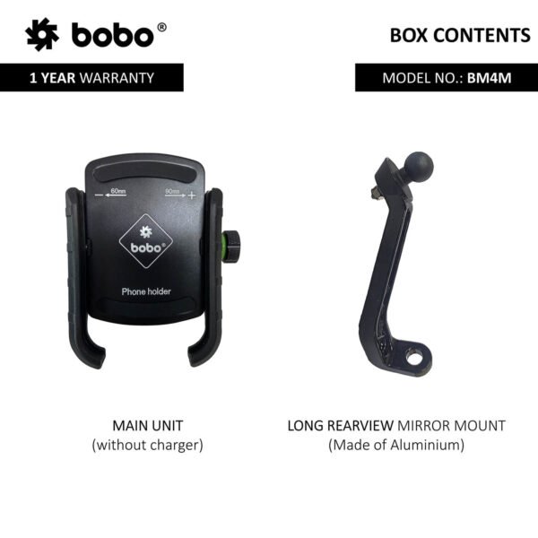 BOBO BM4M Jaw-Grip Bike / Cycle Phone Holder Motorcycle Mobile Mount - Image 3