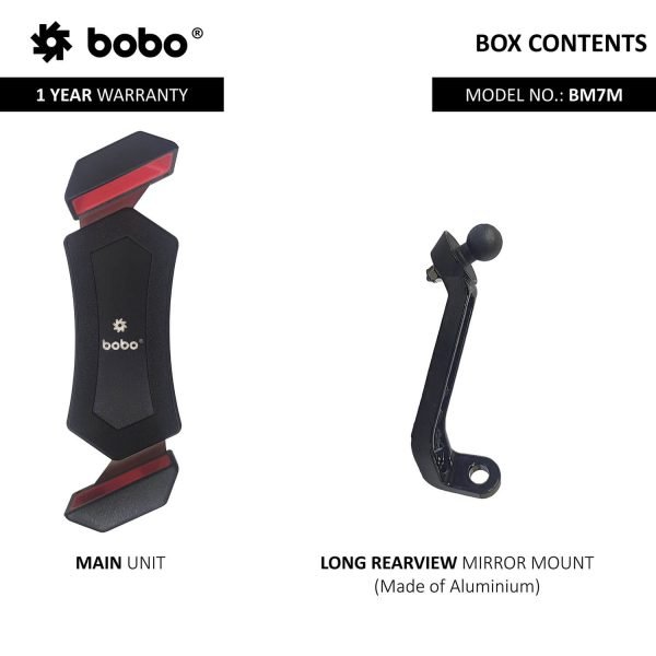 BOBO BM7 Diagonal-Grip Bike / Cycle Phone Holder Motorcycle Mobile Mount - Image 4