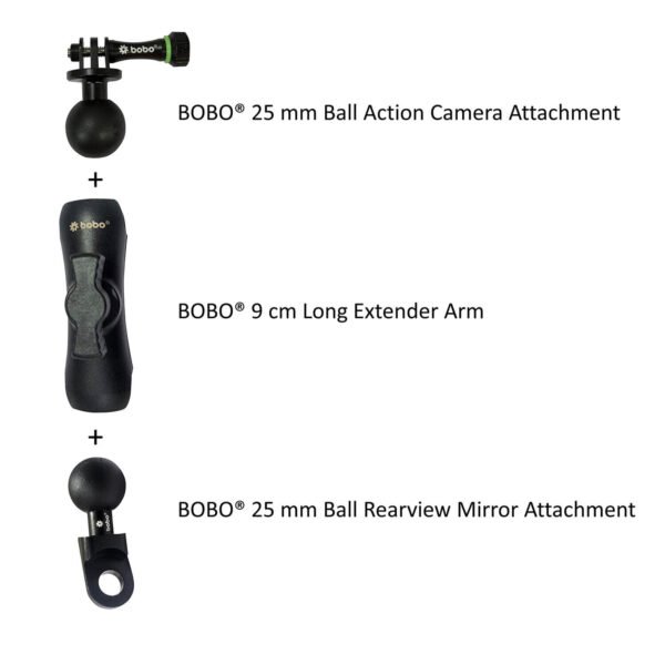 BOBO BM9 Action Camera Bike Mount Combo - Image 3