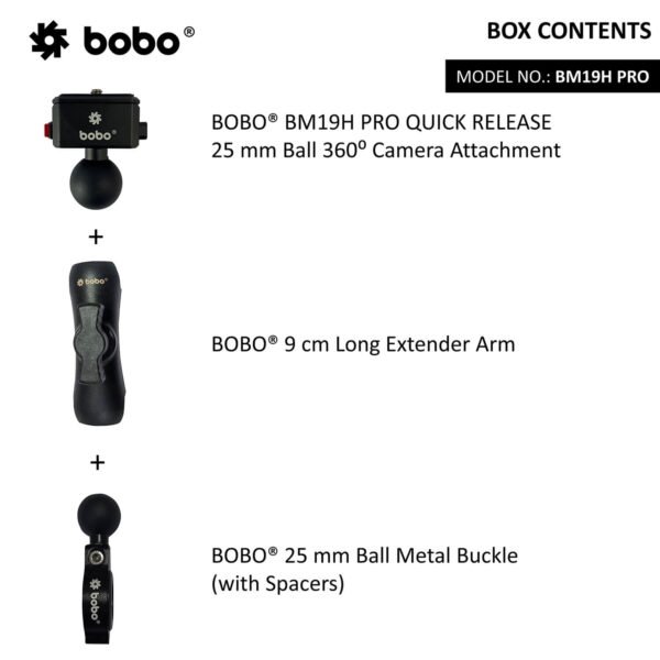 BOBO BM19H PRO - 360 Degree Camera Mount - Image 2