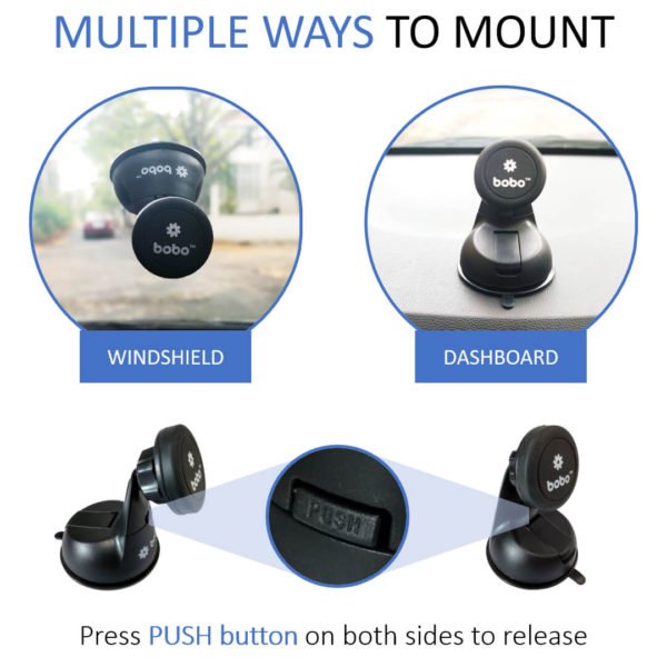 Magnetic Car Phone Holder Windshield Dashboard Mobile Mount - Image 2