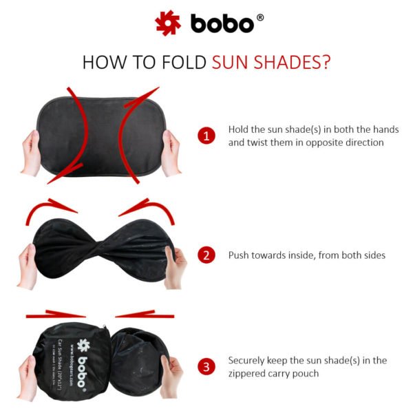 New Generation Sun Shade - 80 GSM with 15s Static Film (Highest Possible) for Full UV Protection - Universal Fit (For All Cars) - Image 3